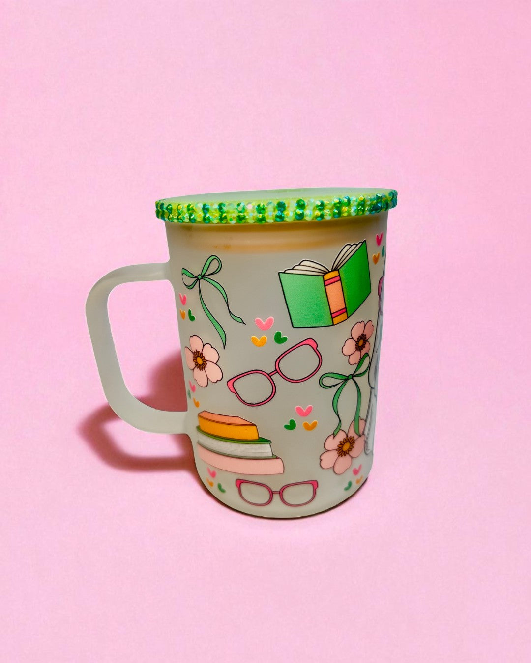 Ghost 17oz Mug/Rhinestone Lid