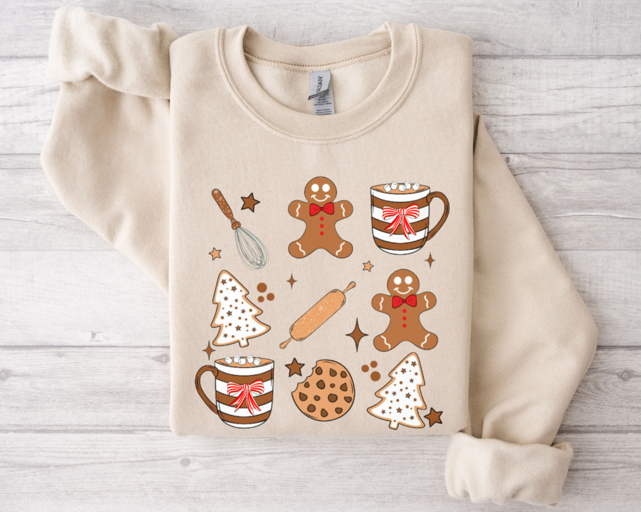 Hot Chocolate Gingerbread Cookies Sweatshirt