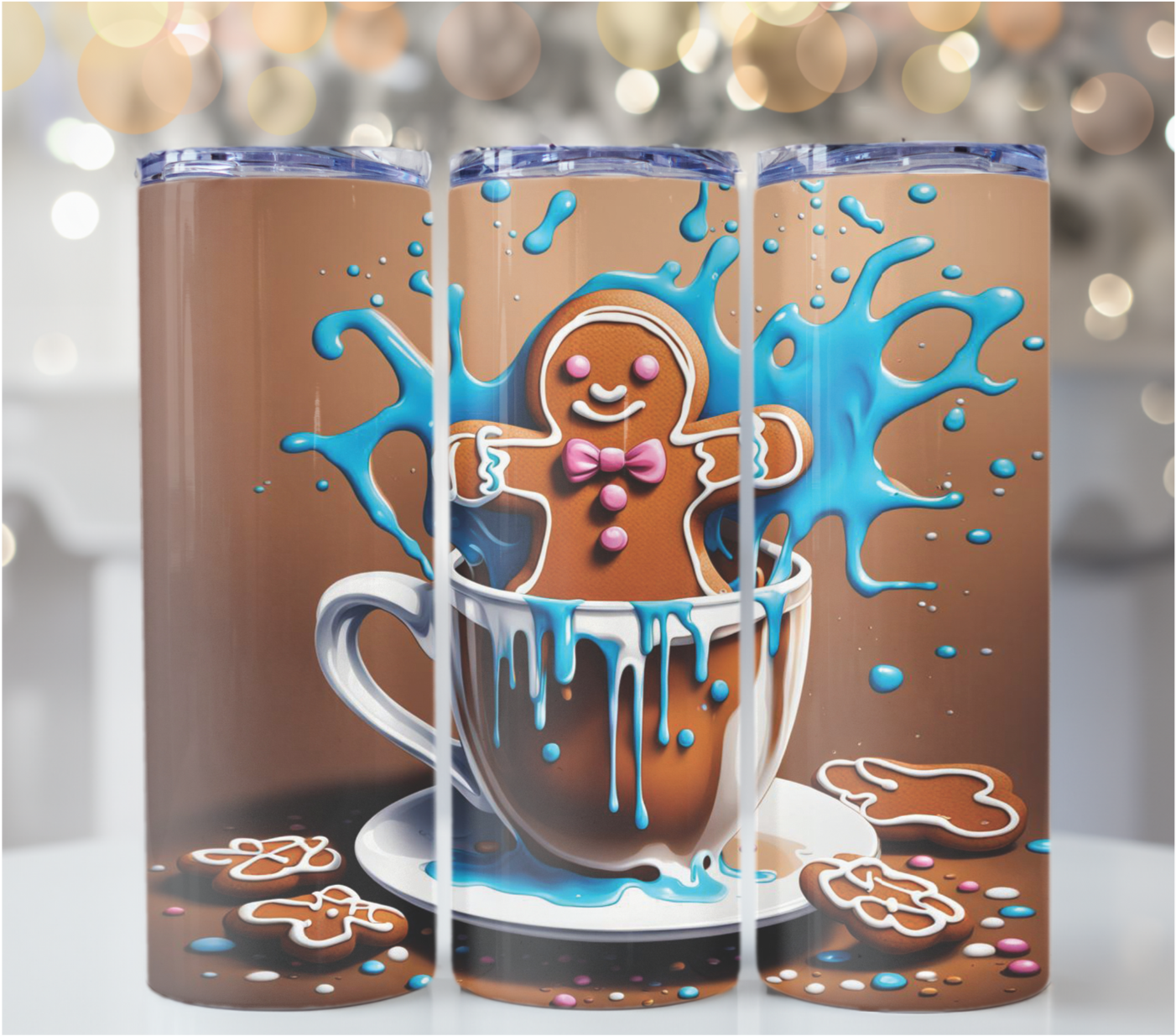 3D Gingerbread 20 oz Tumbler