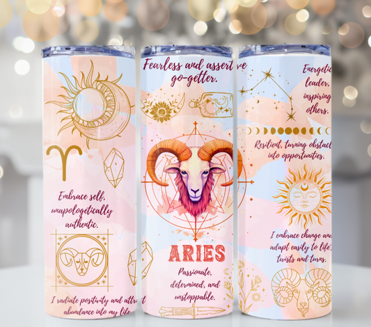 Aries Zodiac Sign 20 oz Tumbler