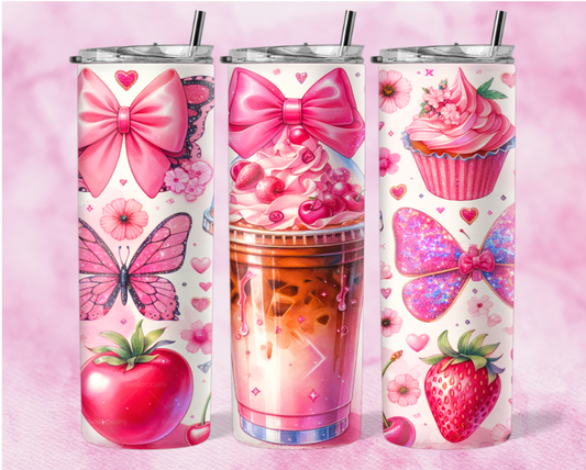 Pretty Bow Iced Coffee 20oz Tumbler