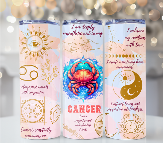 Cancer Zodiac Sign 20 oz Tumbler