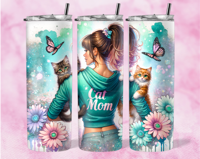 Cat Mom 20 oz Tumbler