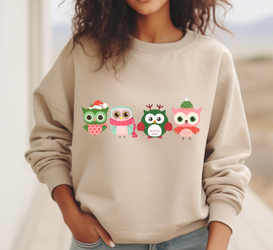 Christmas Owls Sweatshirt