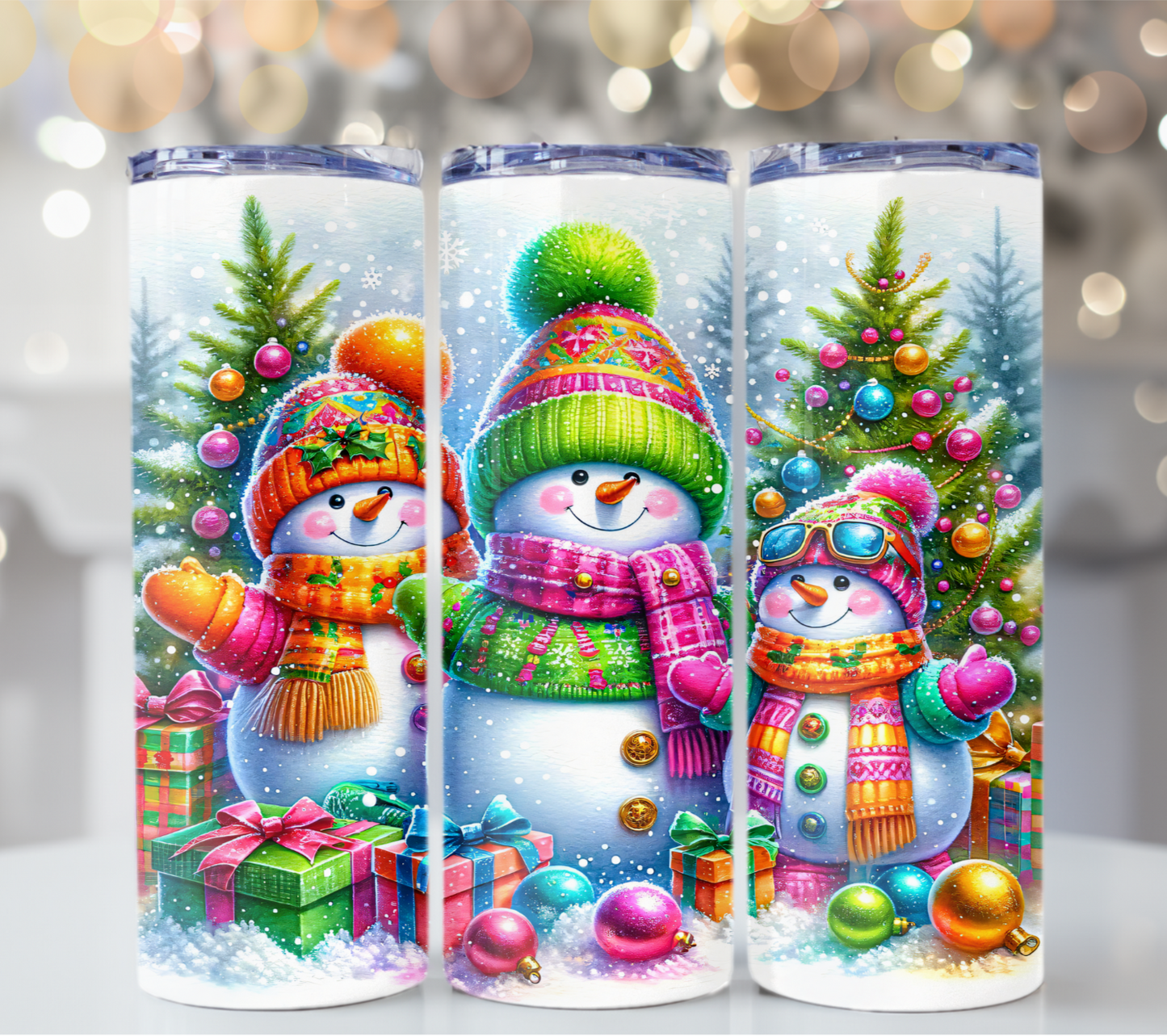 Christmas Snowman 20 oz Tumbler