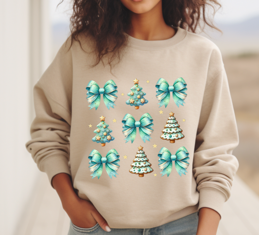 Coquette Christmas Tree Sweatshirt