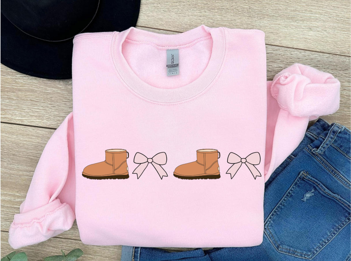 Cozy Boot Coquette Sweatshirt