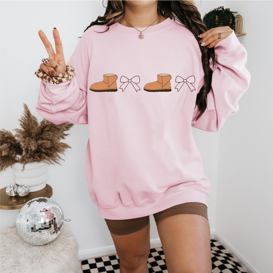 Cozy Boot Coquette Sweatshirt