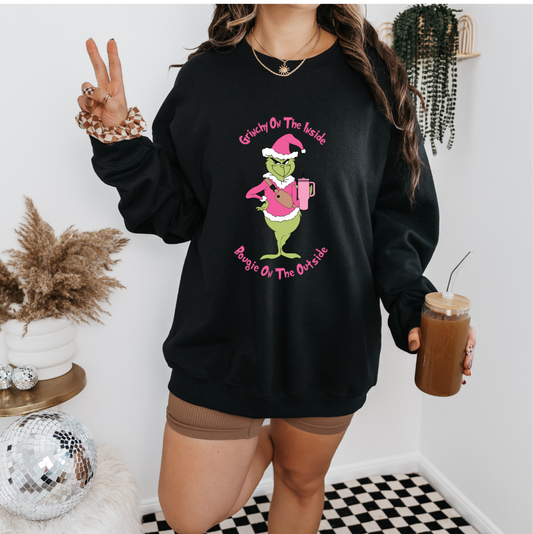 Grinch On The Outside Bougie On The Inside Sweatshirt