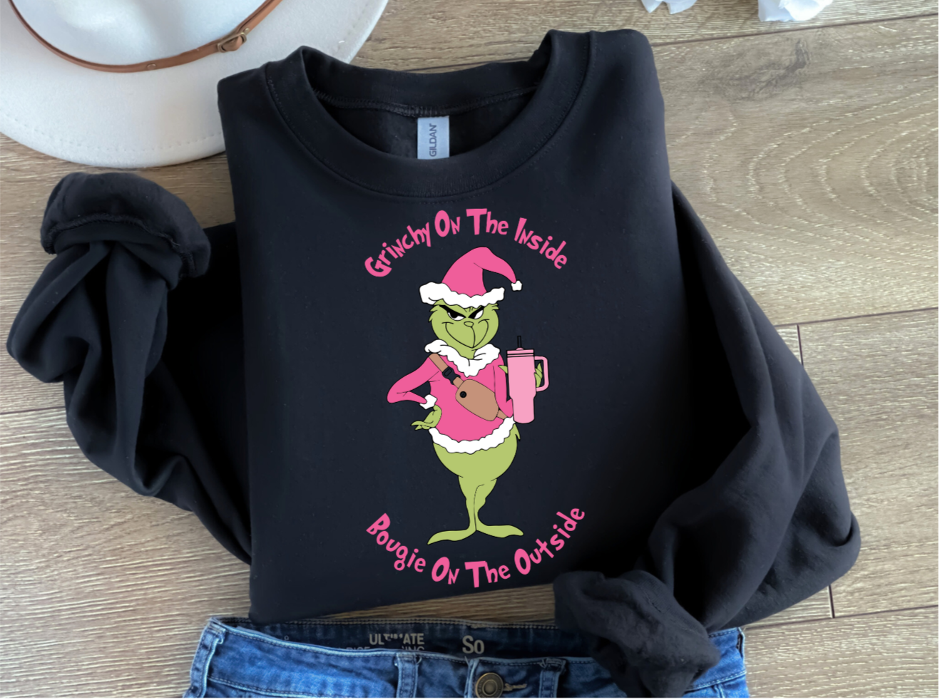 Grinch On The Outside Bougie On The Inside Sweatshirt