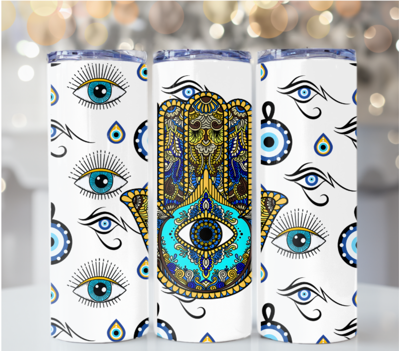 Hamsa Hand Evil Eye 20 oz Tumbler