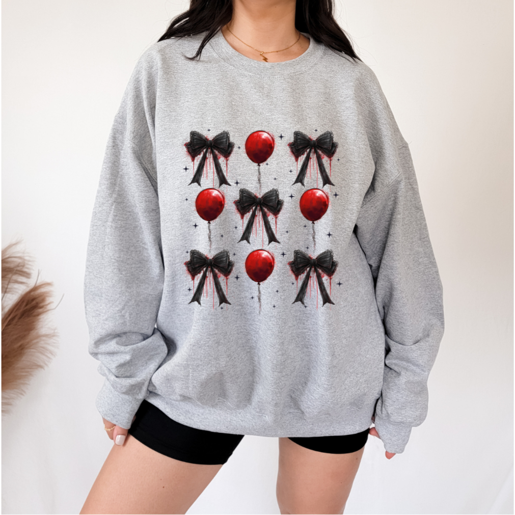 Coquette Bow Halloween Sweatshirt