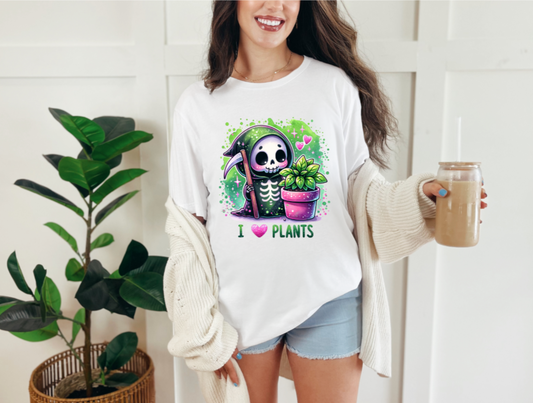 I Love Plants Grim Reaper T-Shirt