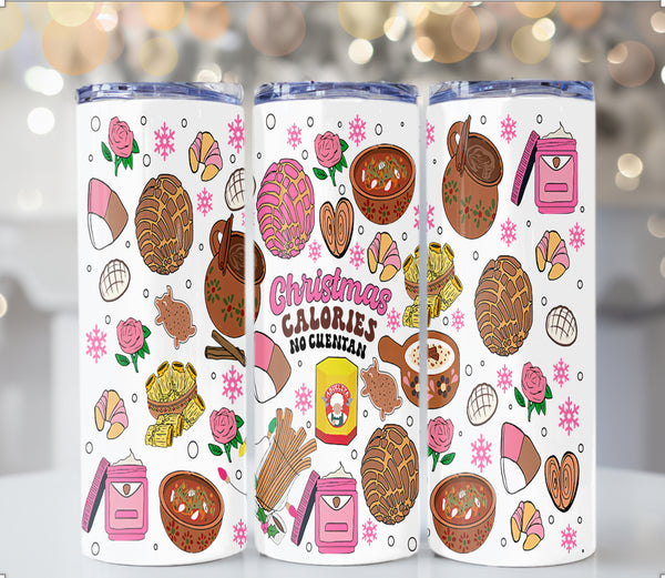 Christmas Calories No Cuentan 20 oz Tumbler Love Creations
