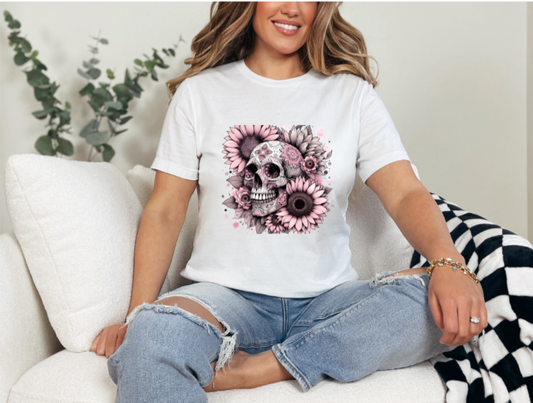 Pink Skull T-Shirt