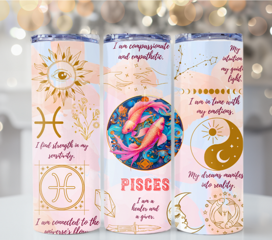 Pisces Zodiac 20 oz Tumbler