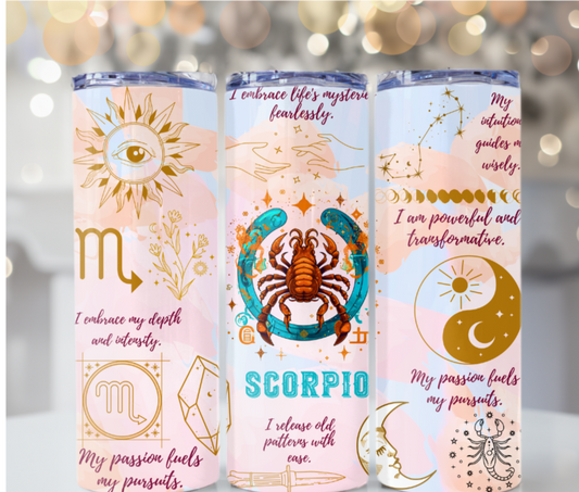 Scorpio Zodiac Sign 20 oz Tumbler