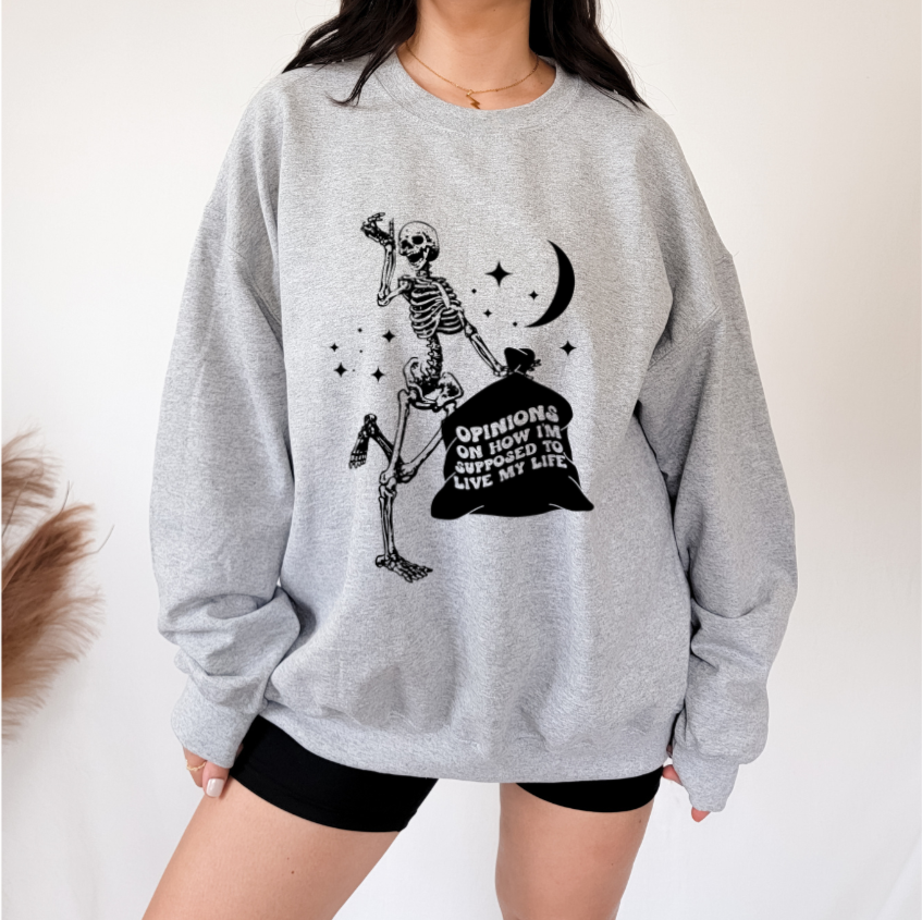 Humor Skeleton Sweatshirt