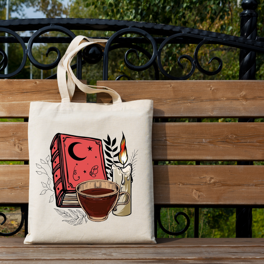 Candlelight Book Tote Bag