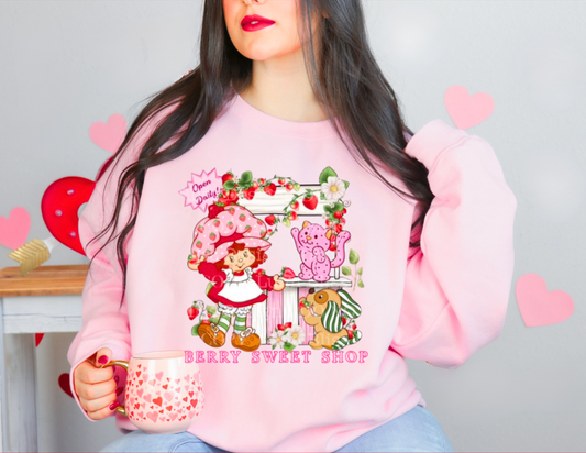 Strawberry Shortcake-Berry Sweet Shop Sweatshirt.