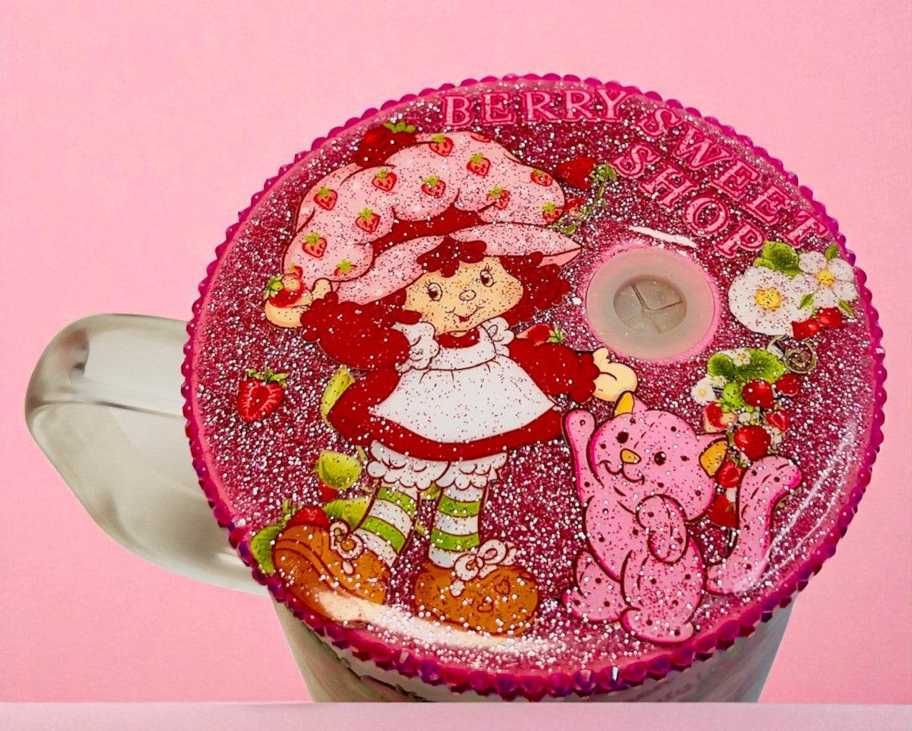 Strawberry Girl 17oz Mug/Rhinestone Lid