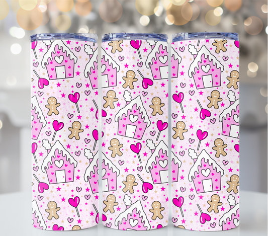 Sweetheart Gingerbread House 20 oz Tumbler