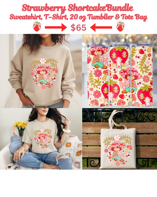 Strawberry Shortcake Cottagecore '03 Sweatshirt Bundle